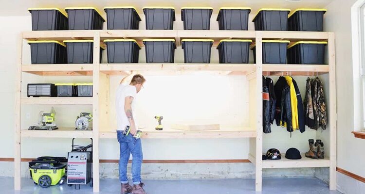 Save More Space In Your Garage By Installing The Best DIY Shelves Best DIY Shelves In Your Garage